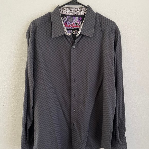 Robert Graham Black Square Contrast Cuff - Picture 1 of 4